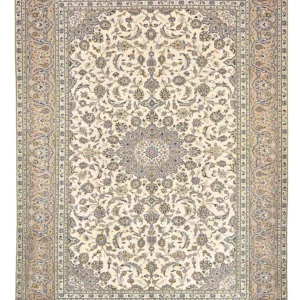 Tapete persa - Keshan - 345 x 250 cm - bege claro
