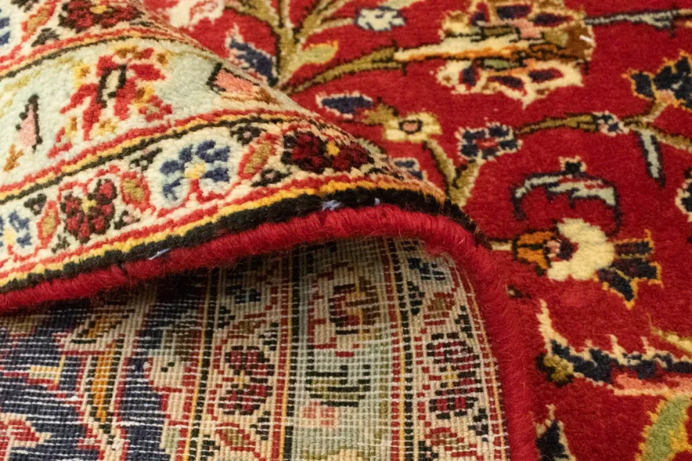 Tapete persa - Keshan - 346 x 207 cm - vermelho