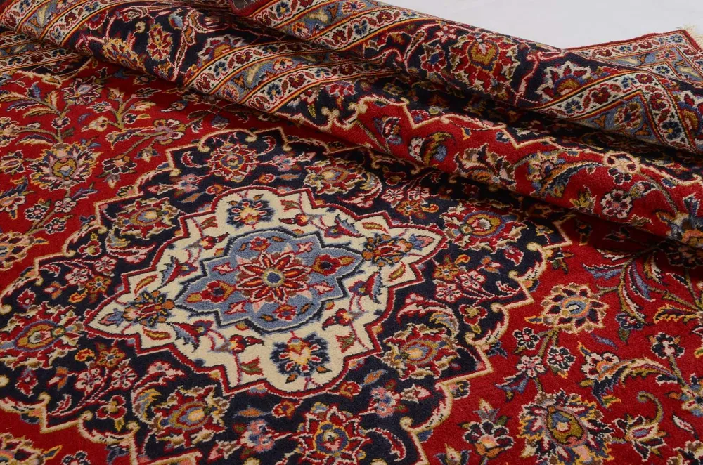 Tapete persa - Keshan - 347 x 240 cm - vermelho