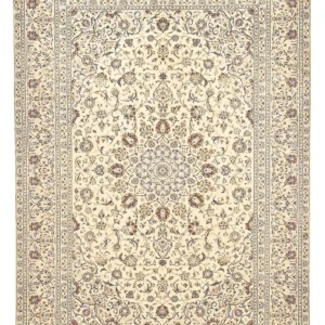 Tapete persa - Keshan - 349 x 235 cm - areia