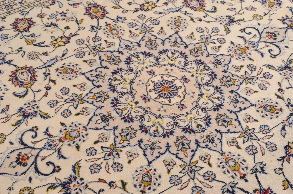 Tapete persa - Keshan - 350 x 246 cm - bege