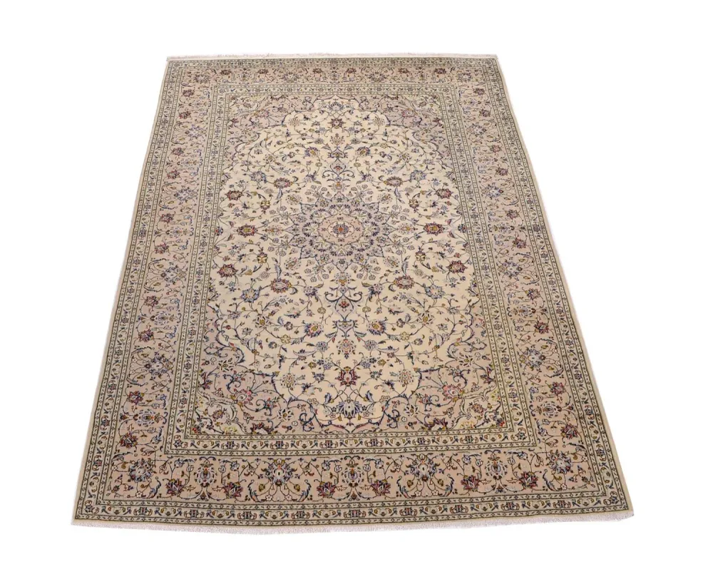 Tapete persa - Keshan - 350 x 246 cm - bege