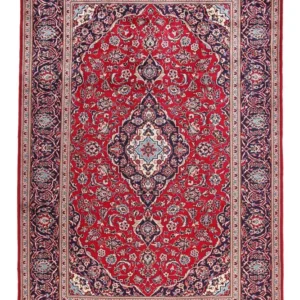 Tapete persa - Keshan - 351 x 239 cm - vermelho