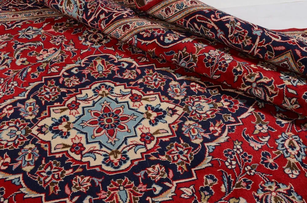 Tapete persa - Keshan - 351 x 239 cm - vermelho