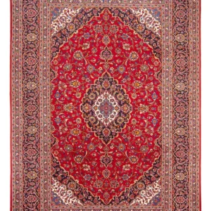 Tapete persa - Keshan - 352 x 243 cm - vermelho