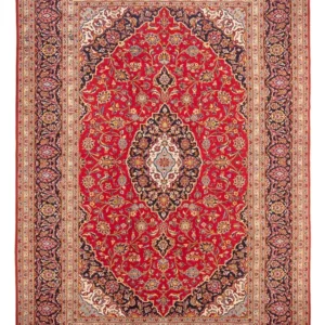 Tapete persa - Keshan - 352 x 245 cm - vermelho