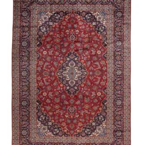 Tapete persa - Keshan - 353 x 244 cm - vermelho