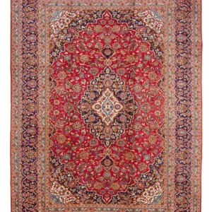 Tapete persa - Keshan - 355 x 255 cm - ferrugem