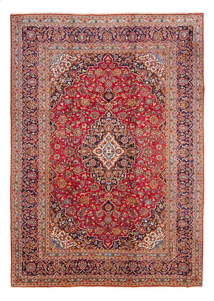 Tapete persa - Keshan - 355 x 255 cm - ferrugem