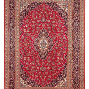 Tapete persa - Keshan - 355 x 258 cm - vermelho