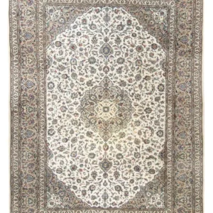 Tapete persa - Keshan - 356 x 250 cm - bege