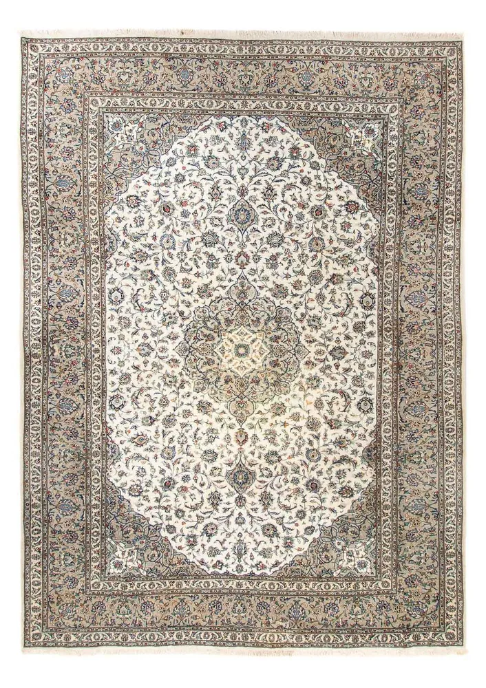 Tapete persa - Keshan - 356 x 250 cm - bege