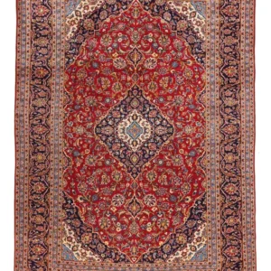 Tapete persa - Keshan - 358 x 246 cm - vermelho