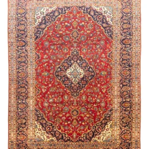 Tapete persa - Keshan - 358 x 255 cm - vermelho