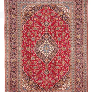 Tapete persa - Keshan - 360 x 253 cm - vermelho