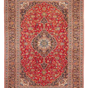 Tapete persa - Keshan - 360 x 257 cm - ferrugem