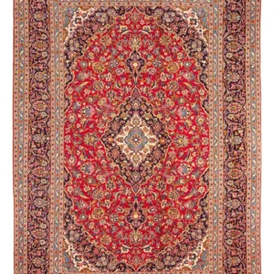 Tapete persa - Keshan - 362 x 250 cm - ferrugem