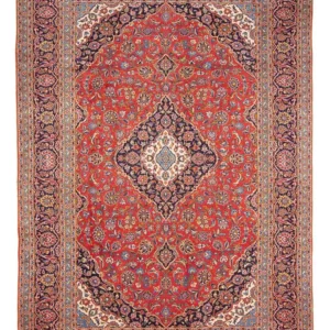 Tapete persa - Keshan - 362 x 252 cm - vermelho