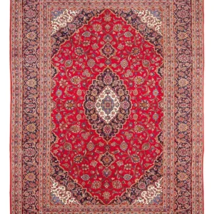 Tapete persa - Keshan - 362 x 256 cm - vermelho