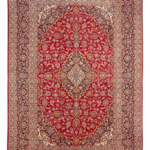 Tapete persa - Keshan - 366 x 250 cm - vermelho