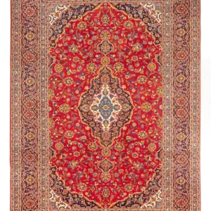 Tapete persa - Keshan - 370 x 252 cm - ferrugem