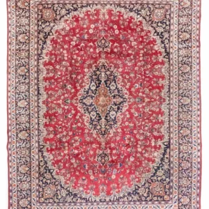 Tapete persa - Keshan - 387 x 296 cm - vermelho