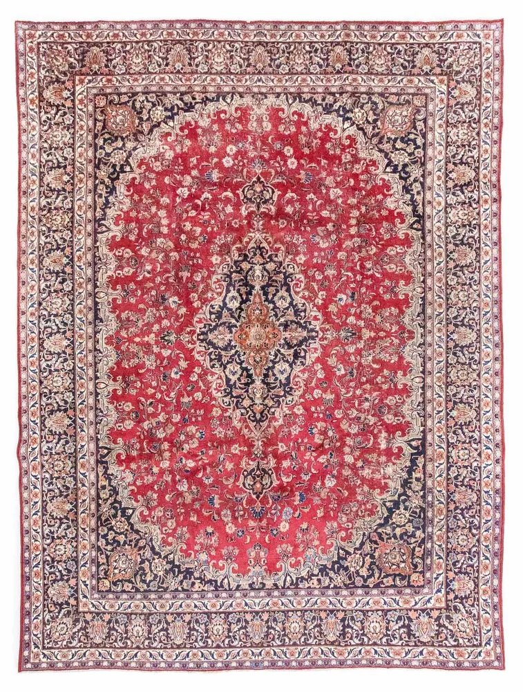 Tapete persa - Keshan - 387 x 296 cm - vermelho