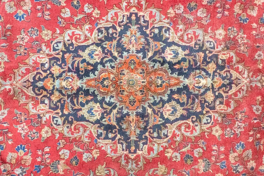 Tapete persa - Keshan - 387 x 296 cm - vermelho