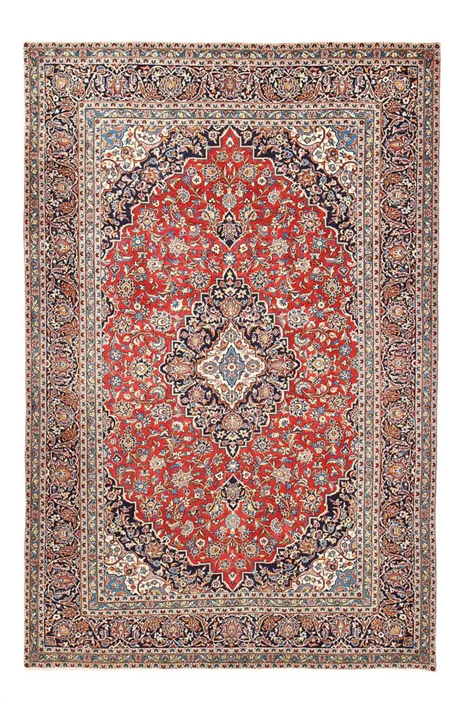 Tapete persa - Keshan - 394 x 249 cm - vermelho