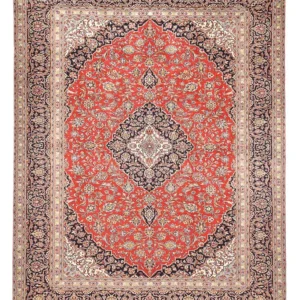 Tapete persa - Keshan - 398 x 304 cm - vermelho