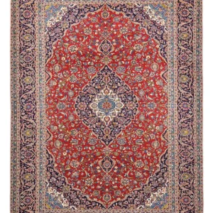 Tapete persa - Keshan - 403 x 295 cm - vermelho