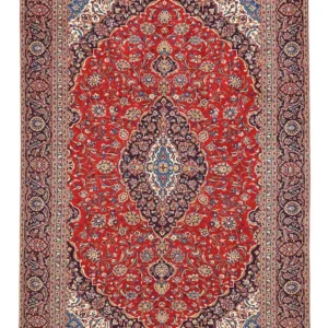 Tapete persa - Keshan - 405 x 275 cm - vermelho