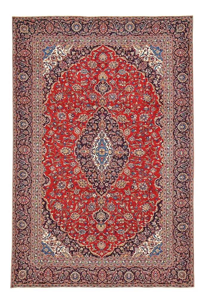 Tapete persa - Keshan - 405 x 275 cm - vermelho
