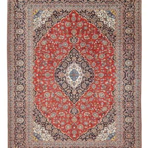 Tapete persa - Keshan - 405 x 305 cm - vermelho