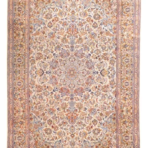 Tapete persa - Keshan - 410 x 280 cm - bege escuro