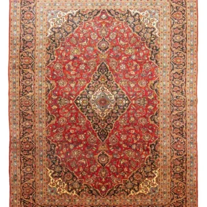 Tapete persa - Keshan - 415 x 298 cm - vermelho