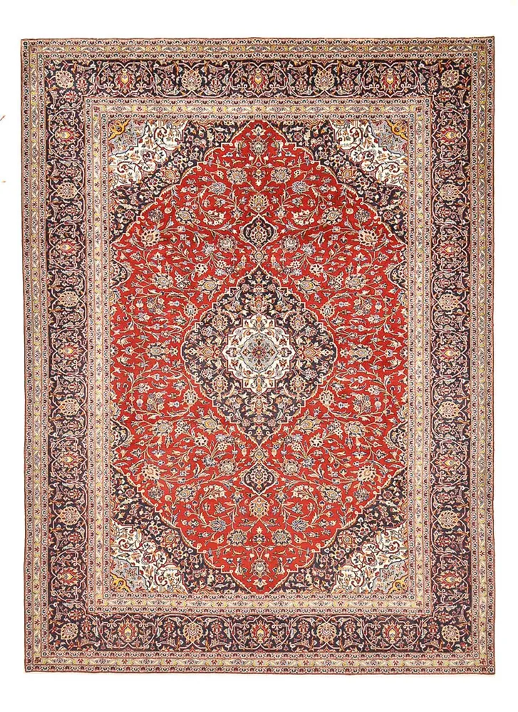 Tapete persa - Keshan - 416 x 297 cm - vermelho