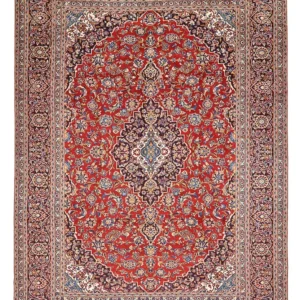 Tapete persa - Keshan - 430 x 310 cm - vermelho