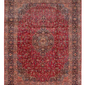 Tapete persa - Keshan - 467 x 328 cm - vermelho