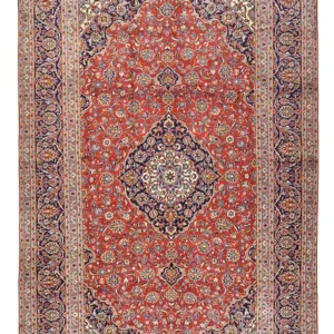 Tapete persa - Keshan - 487 x 300 cm - vermelho