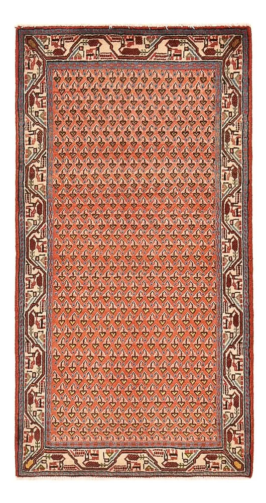 Tapete Persa - Mir - 125 x 66 cm - ferrugem