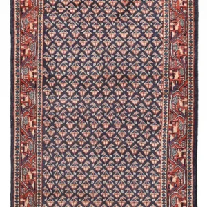 Tapete Persa - Mir - 129 x 63 cm - vermelho escuro