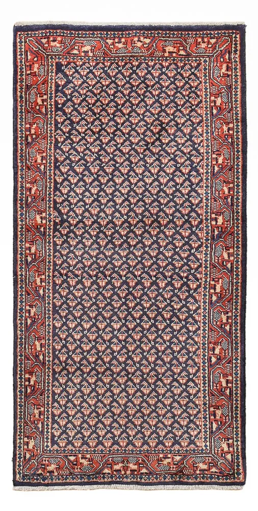 Tapete Persa - Mir - 129 x 63 cm - vermelho escuro