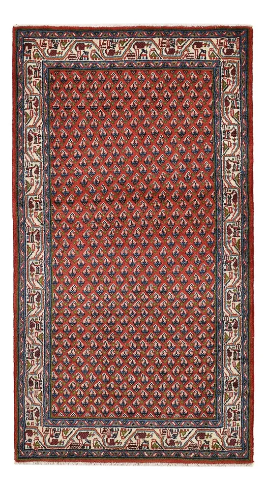 Tapete Persa - Mir - 132 x 69 cm - vermelho escuro