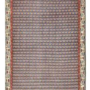 Tapete Persa - Mir - 145 x 94 cm - azul-mar