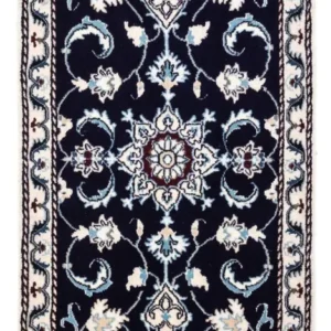 Tapete Persa - Nain - 135 x 66 cm - azul escuro