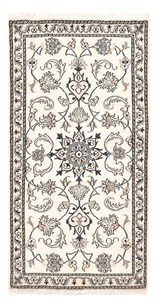 Tapete Persa - Nain - 136 x 67 cm - cinzento claro