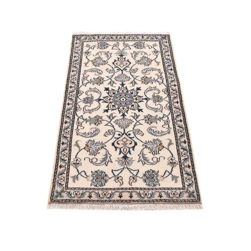 Tapete Persa - Nain - 136 x 67 cm - cinzento claro