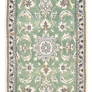 Tapete Persa - Nain - 139 x 66 cm - verde claro