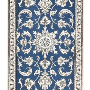 Tapete Persa - Nain - 140 x 68 cm - azul